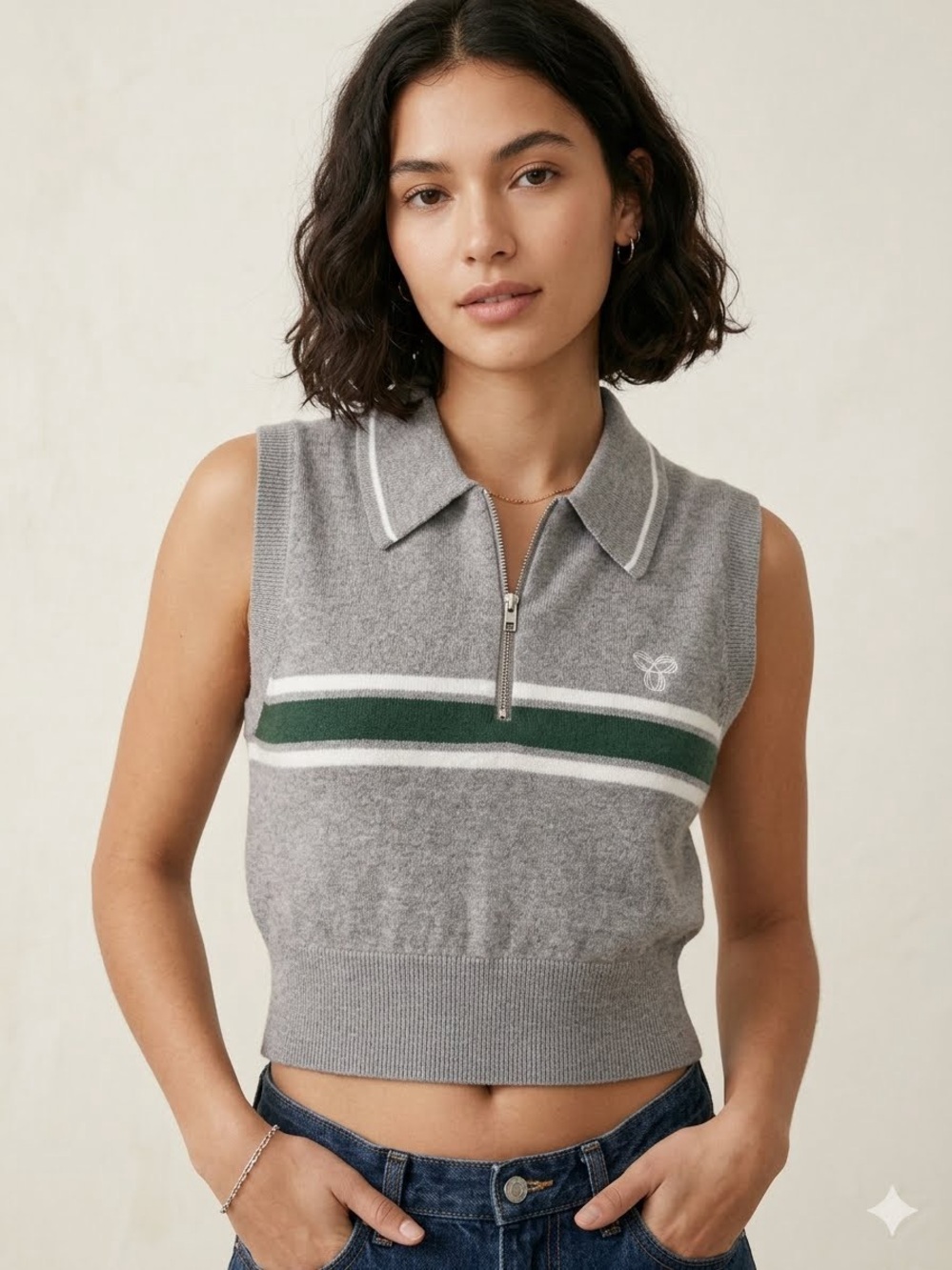 TNA Bayport Sweater Crop top